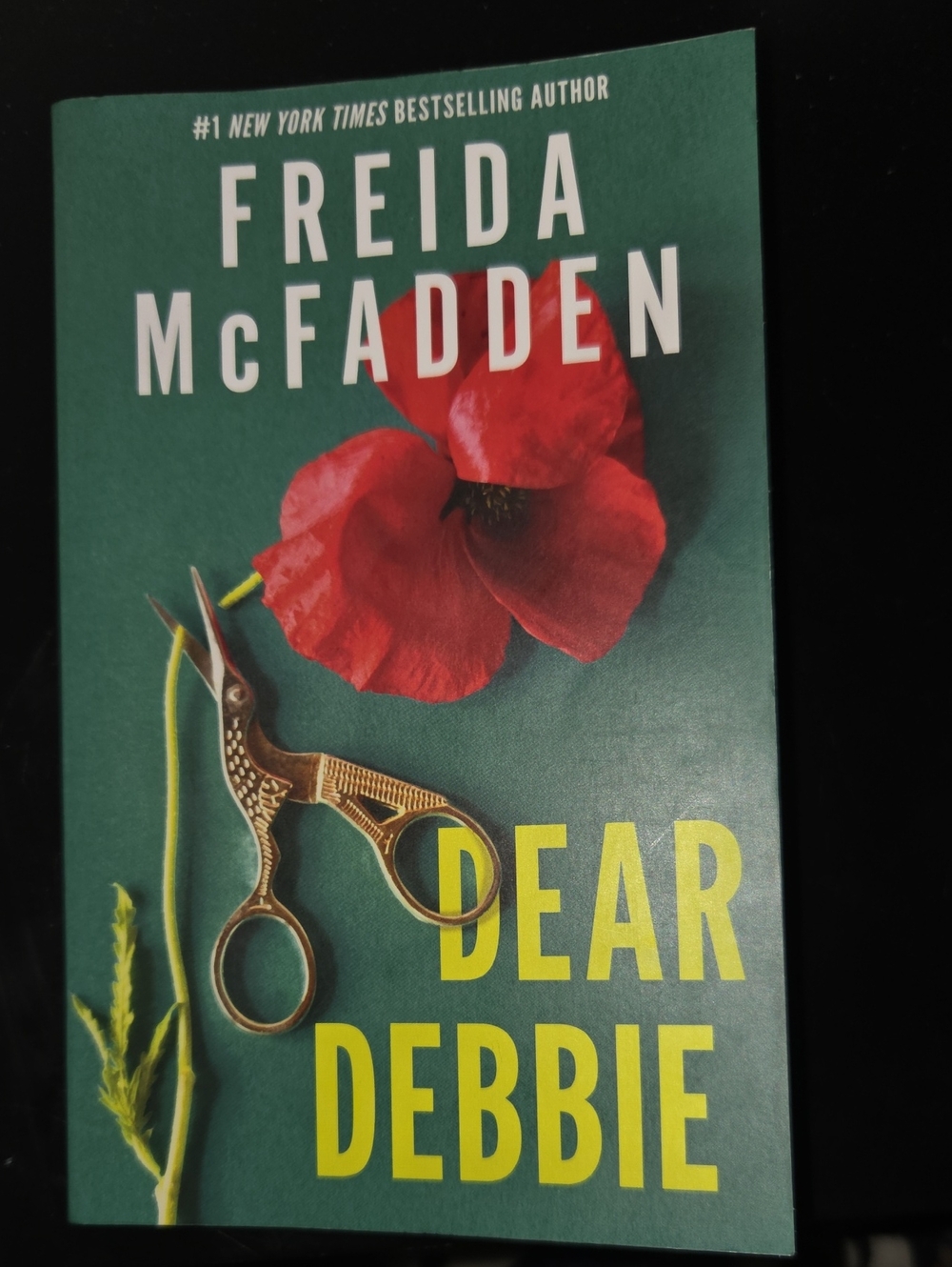 Dear Debbie by - Green Cover with Red Flower
